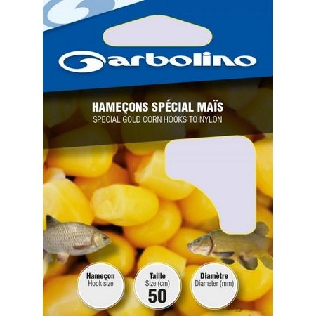 Pre-Rigged Hook Garbolino Special Corn - Pack Of 10