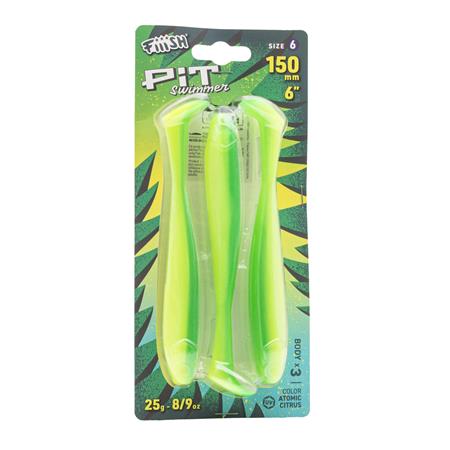 PRE-RIGGED SOFT LURE FIIISH PIT SWIMMER 150 - PACK OF 3