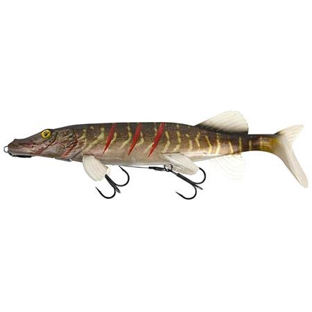 Pre-Rigged Soft Lure Fox Rage Realistic Replicant Pike Shallow Low Marron/Noir