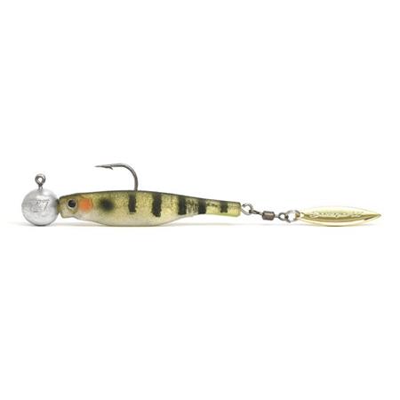 Pre-Rigged Soft Lure Hyperlastics Dartspin 3.5' Round Jighead - 9Cm
