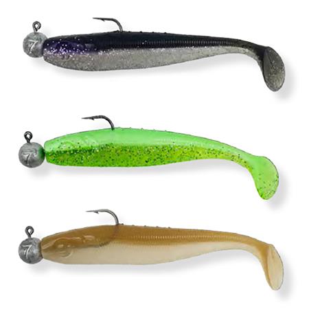 Pre-Rigged Soft Lure Kit Adam's Yasuko - Pack Of 3