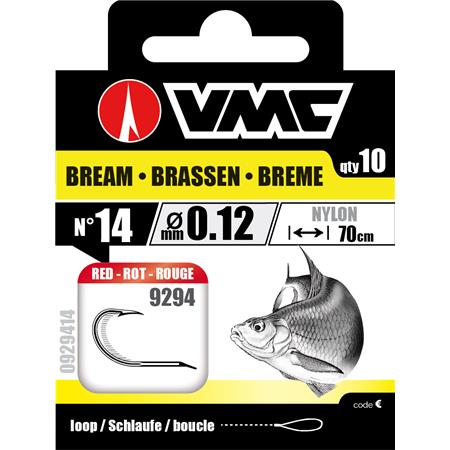 Προδεμένο Αγκίστρι Vmc Bream Red