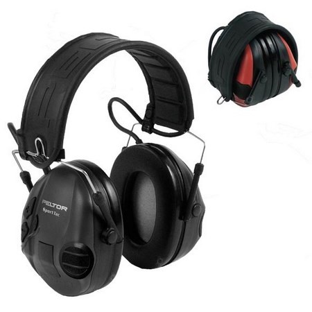 Proteção Auricular Eletrónica Peltor Sporttac Preto