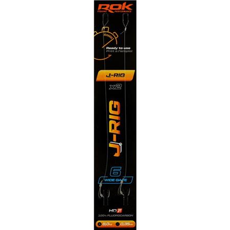 Przypon Rok Fishing J-Rig Wide Gape - Pack De 2
