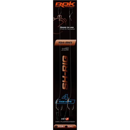 Przypon Rok Fishing Sh Rig Wide Gape - Pack De 2
