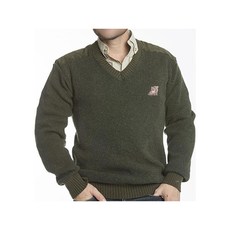 Pull homme bartavel p61 sanglier - kaki