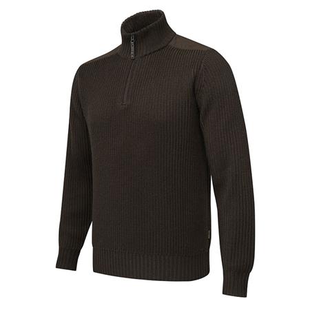 Pull Homme Beretta Dover Half Zip Tech Sweater - Marron/Vert