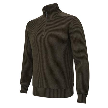 Pull Homme Beretta Dover Half Zip Tech Sweater - Vert/Marron