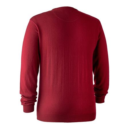 Pull Homme Deerhunter Kingston Knit With O-Neck - Rouge