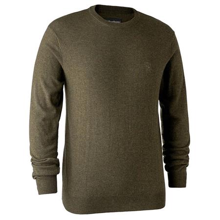 Pull Homme Deerhunter Kingston With O-Neck - Cypress