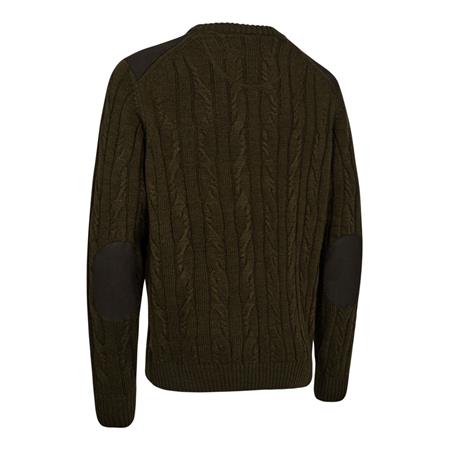 PULL HOMME DEERHUNTER RANDALL TRICOT COL ROND - ART GREEN