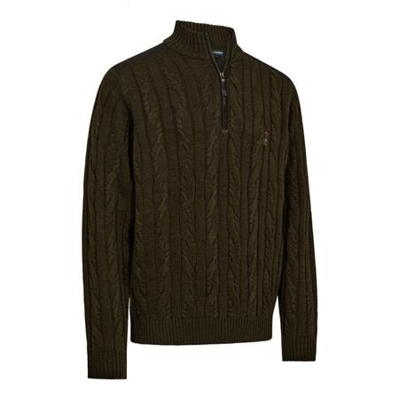 Pull Homme Deerhunter Randall ½-Zip Knit - Art Green