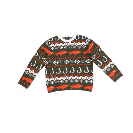 Pull Homme Fox Xmas Jumper - Kaki - L