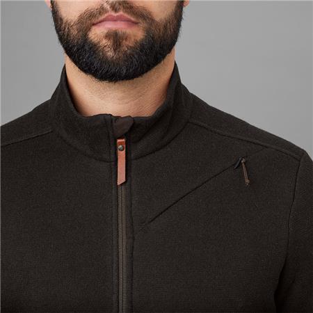 PULL HOMME HARKILA METSO FULL ZIP - MARRON