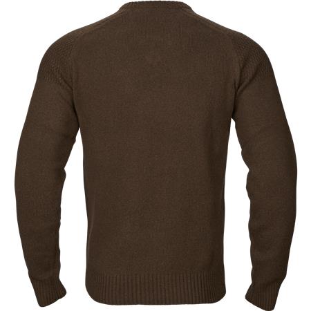 PULL HOMME HARKILA VINCENT MERINO V-NECK - DEMITASSE BROWN