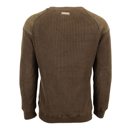 PULL HOMME PROLOGIC SIGNATURE FISHERMANS KNIT JUMPER - VERT