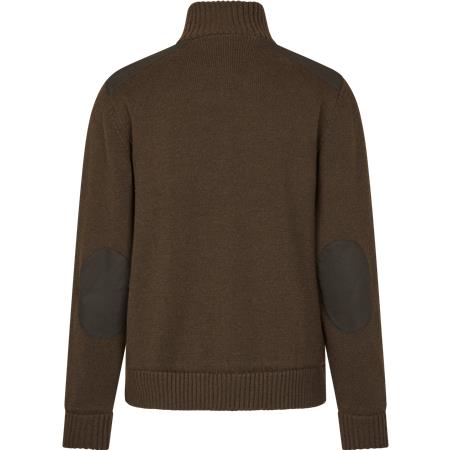 PULL HOMME SEELAND HAZE WINDBREAKER KNIT - DARK BROWN