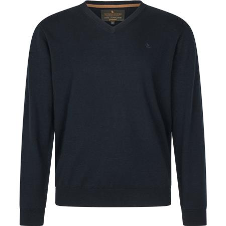 Pull Homme Seeland Pine V-Neck - Dark Sapphire