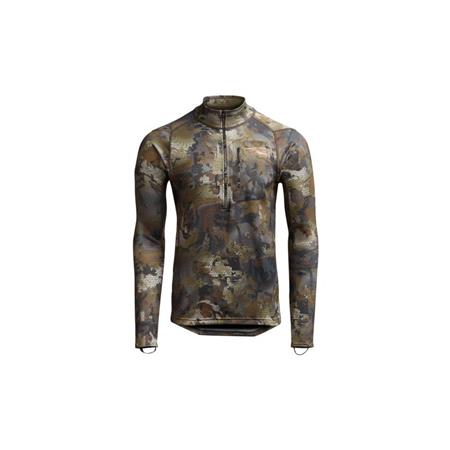 Pull Homme Sitka Core Mid Wt Zip-T - Waterfowl Timber