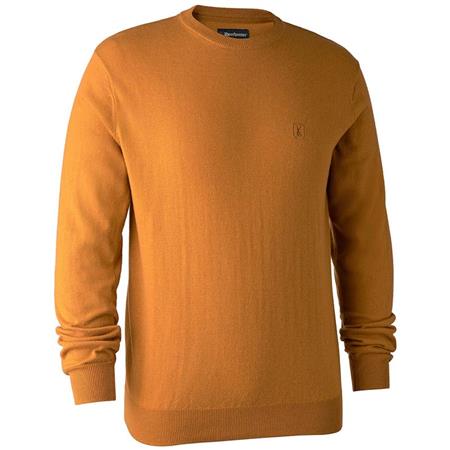 Pullover Uomo Deerhunter Kingston With O-Neck Viole