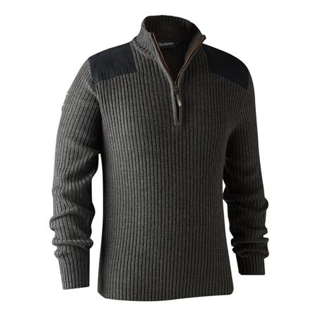 Pullover Uomo Deerhunter Rogaland Knit With Zip Neck