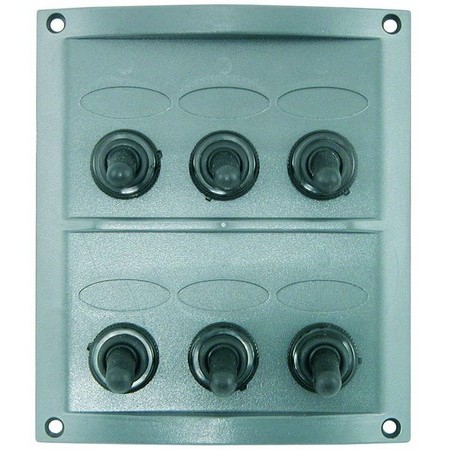 Quadro Impermeável Euromarine Abs - 6 Interrupteurs