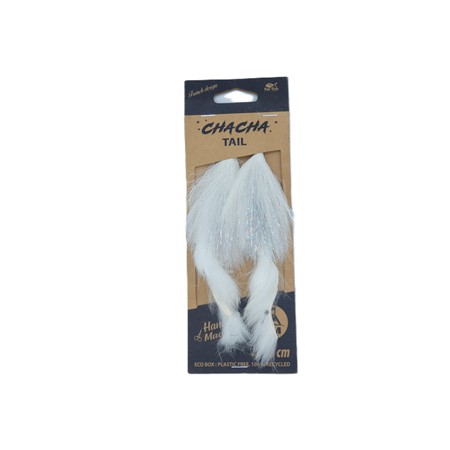 Queue De Rechange Bim Tackle Chacha Tail - 18Cm - White Shiner