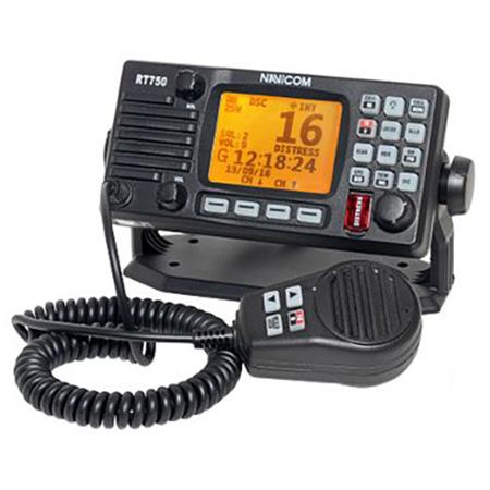 Radio Vhf Fissa Navicom Rt750-V2 Con Antenna Gps Integrata