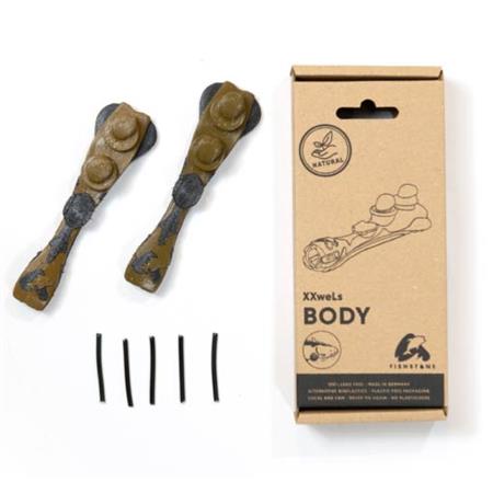 RECARGA DE CLIP PLOMO FISHSTONE XXWELS BODY - PAQUETE DE 2