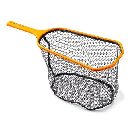 REDE DE ATERRAGEM RAQUETTE ORVIS WIDE MOUTH HAND NET FIND MY NET ORANGE