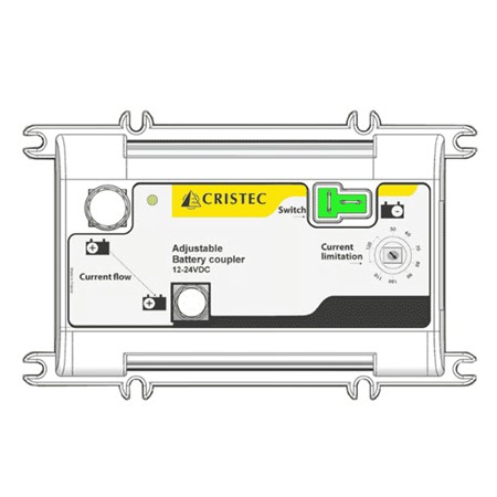 RELAIS DE COUPLAGE AJUSTABLE CRISTEC RCB+ DE 50 À120 A