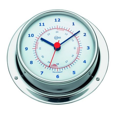 Relógio De Bordo Barigo Gamme Sky Navigator 85 Inox Polie