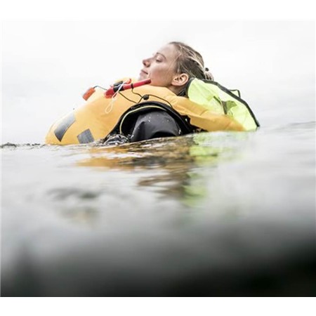 RETTUNGSWESTE CREWSAVER ERGOFIT 190N HAMMAR MIT GESCHIRR, TASCHENLAMPE & KAPUZE - BLAU