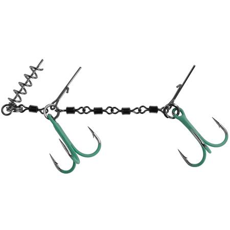 Rig Mikado Jaws Double Evo Stinger Fluo