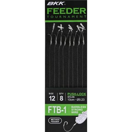 Rigged Line Bkk Feeder Tournament Ftb-1 Push-Lock Rigs