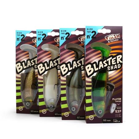 RIGGED SOFT LURE FIIISH BLASTER SHAD 160 - 16CM