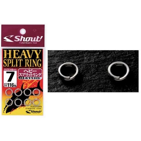 Ring Shout Heavy Split Ring - Pakke Med 8