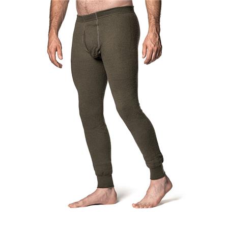 Ropa Interior Mixta Con Bragueta - Verde Woolpower Long Johns 400 Avec Braguette - Vert