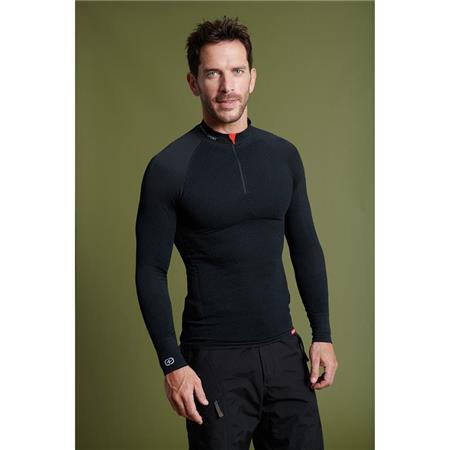 Roupa Interior Masculina Damart Tee Shirt Thermolactyl Energy 4 Col Zip