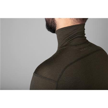 ROUPA INTERIOR MASCULINA HARKILA BASE ALL SEASON HALF ZIP T-SHIRT COL ROULÉ