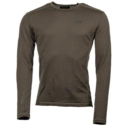 Roupa Interior Masculina Nash Zt Merino Stage 1 Top - Caqui