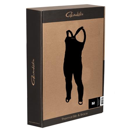 ROUPA INTERIOR MASCULINA - PRETO GAMAKATSU G-THERMAL BIB & BRACE - NOIR