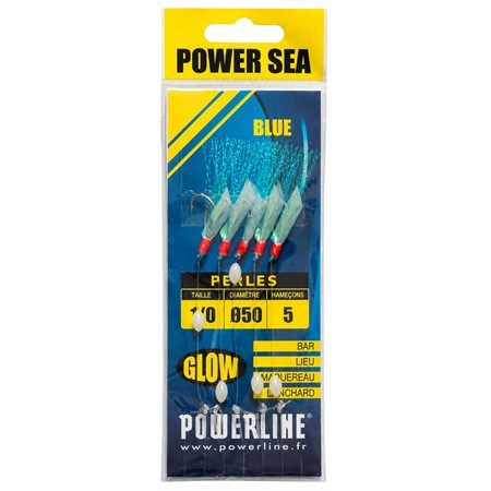 Sæt Af Fjer Powerline Power Sea Blå