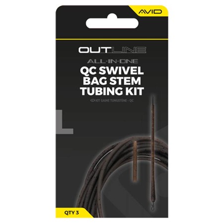 Sæt Avid Carp Outline Bag Stem Tungsten Tubing Kit - Qc