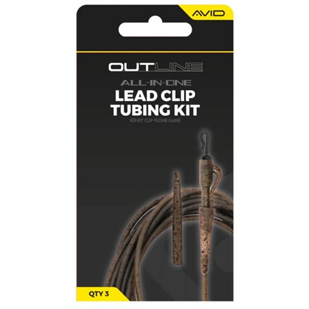 Sæt Avid Carp Outline Lead Clip Tubing Kit