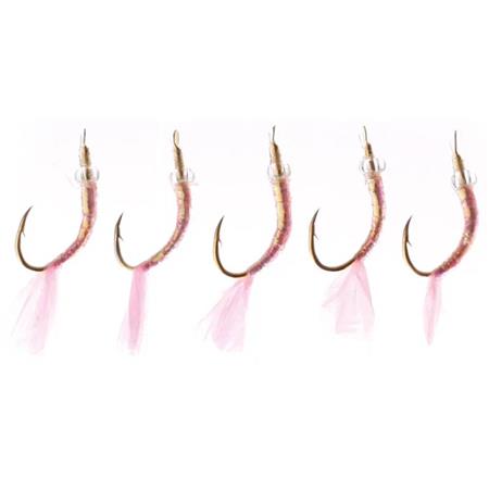 Sæt Med 5 Fluer Stucki Fishing Nymfe Fancy Pink