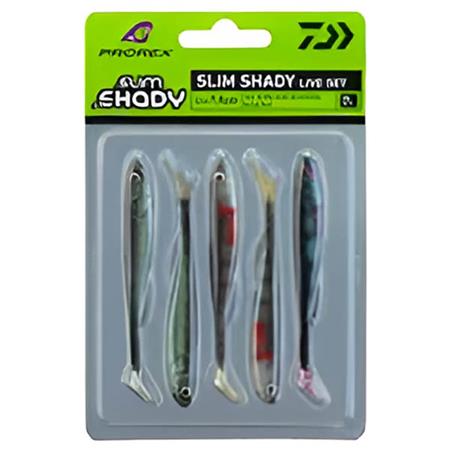 SÆT MED BLØDE SHADS DAIWA PACK PROREX SLIM SHADY