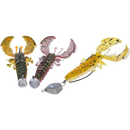 Sæt Med Færdigmonterede Softbaits Westin Crecraw Slim R 'N R - 5.5Cm
