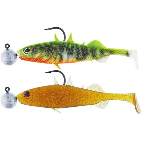 Sæt Med Færdigmonteret Softbait Westin Stanley The Stickleback Shadtail R 'N R - 7.5Cm - Pakke Med 2