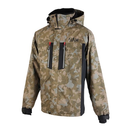 SÆT MED JAKKE OG OVERALLS TIL MÆND DAM XTHERM2 PRO WINTER SUIT BREATHABLE - BLACK/CAMO